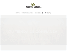Tablet Screenshot of plantanatural.com